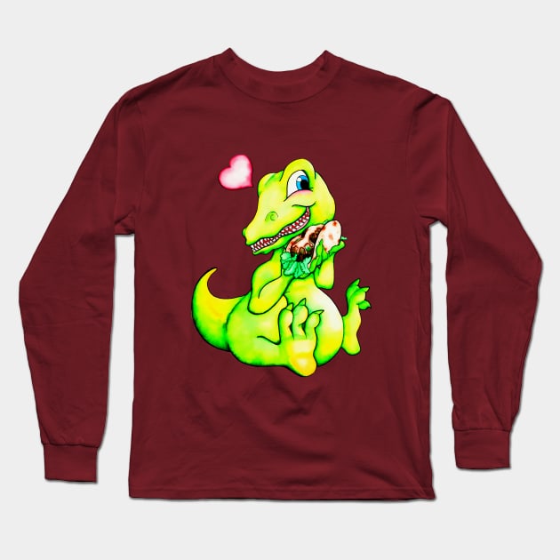 Phil the Falafelsaurus Long Sleeve T-Shirt by ptowndanig